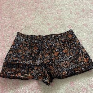 Free people velvet shorts size 0